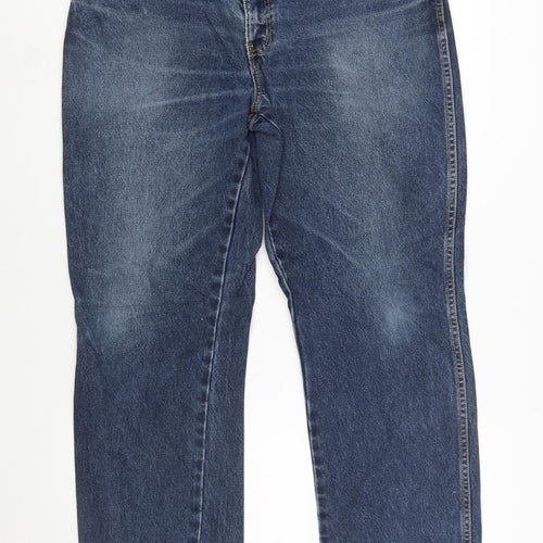Wrangler Texas Men Blue 36x32 Straight Leg Denim Jeans