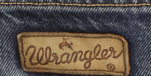 Wrangler Texas Men Blue 36x32 Straight Leg Denim Jeans
