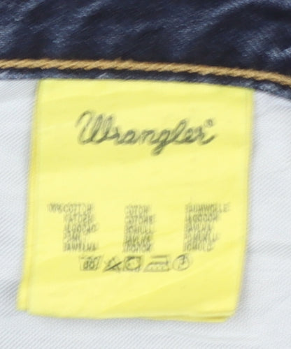 Wrangler Texas Men Blue 36x32 Straight Leg Denim Jeans
