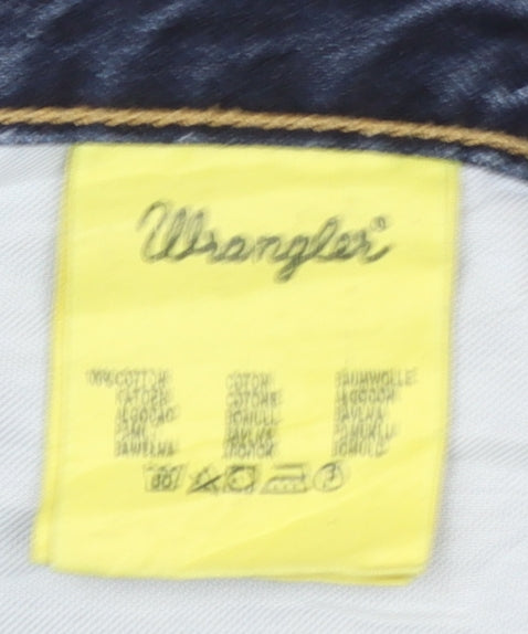 Wrangler Texas Men Blue 36x32 Straight Leg Denim Jeans