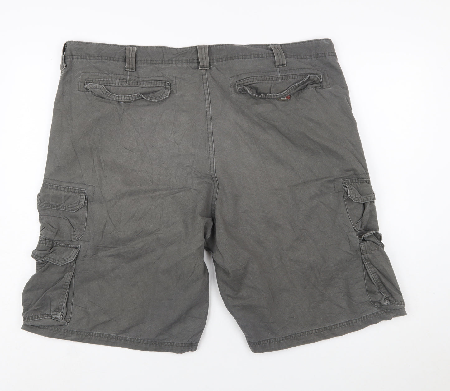 Lee Dungarees Men's Grey Cargo Shorts Size 42 Cotton Casual