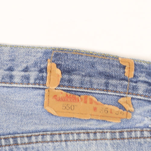 Levi's 550 Men's Blue Relaxed Fit Straight Leg Jeans W36 L34