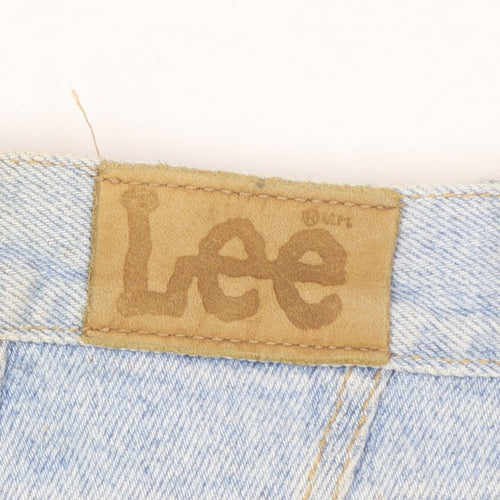 Lee Women's Blue 14 Petite High-Rise Mom Jeans 100% Cotton Denim