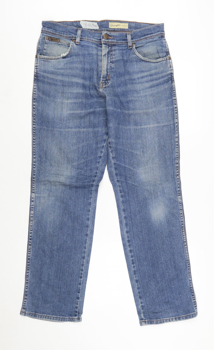 Wrangler Men's Blue Straight Leg Texas Stretch Jeans W33 L30
