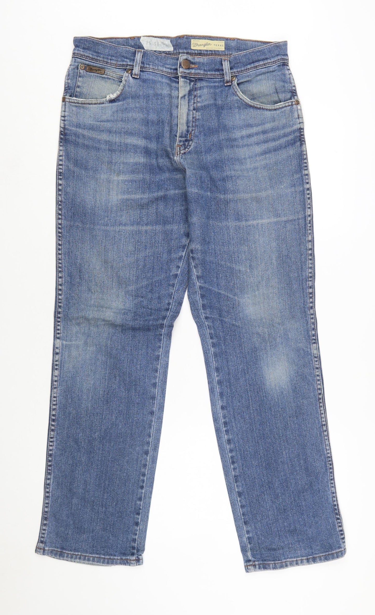 Wrangler Men's Blue Straight Leg Texas Stretch Jeans W33 L30