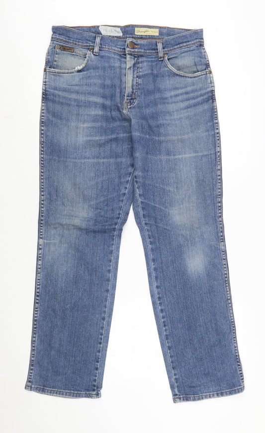 Wrangler Men's Blue Straight Leg Texas Stretch Jeans W33 L30