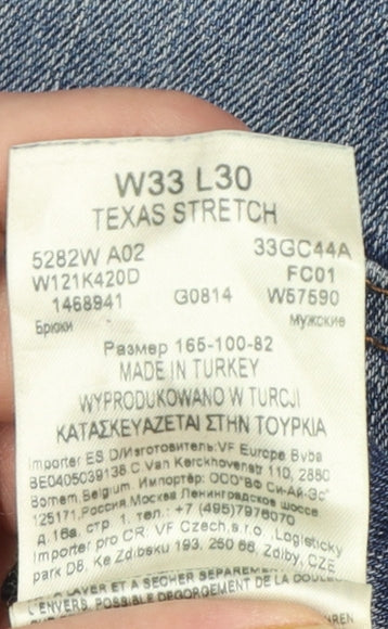 Wrangler Men's Blue Straight Leg Texas Stretch Jeans W33 L30