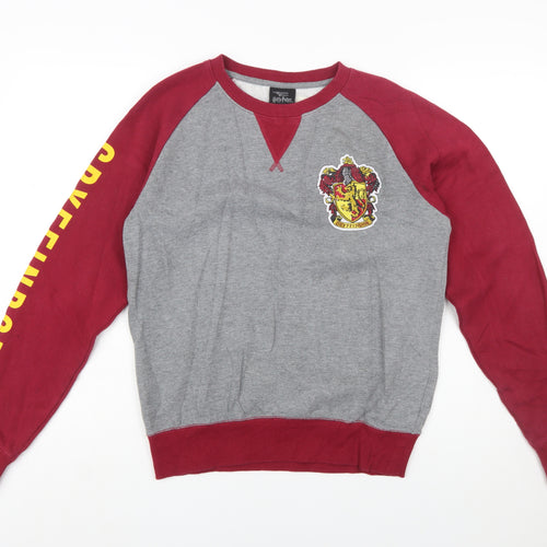 Harry Potter Gryffindor Grey & Maroon Women's Small Sweatshirt