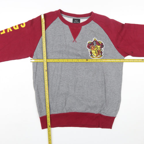 Harry Potter Gryffindor Grey & Maroon Women's Small Sweatshirt