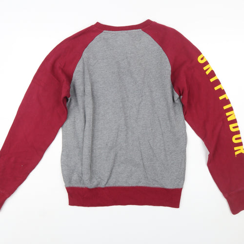 Harry Potter Gryffindor Grey & Maroon Women's Small Sweatshirt