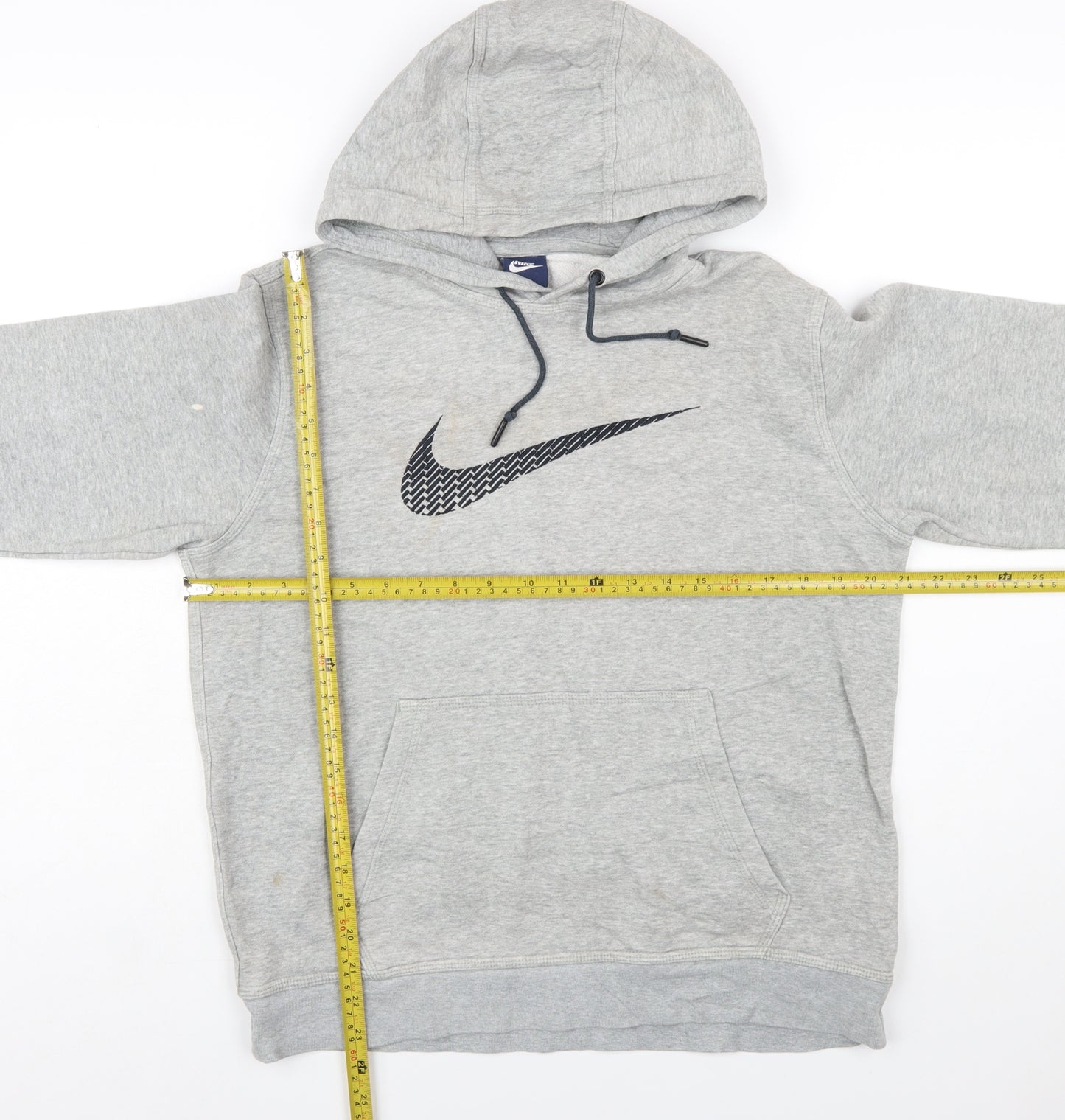 Nike Men's Grey Pullover Hoodie M Graphic Logo Sportswear