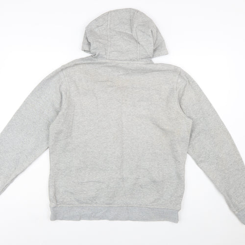 Nike Men's Grey Pullover Hoodie M Graphic Logo Sportswear