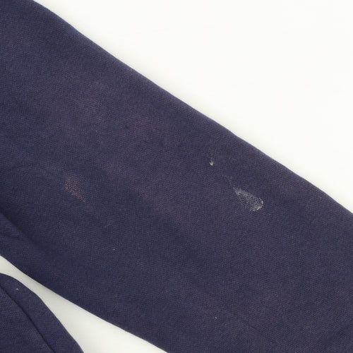 Puma Men's Blue Pullover Hoodie L Fleece Logo Sweatshirt