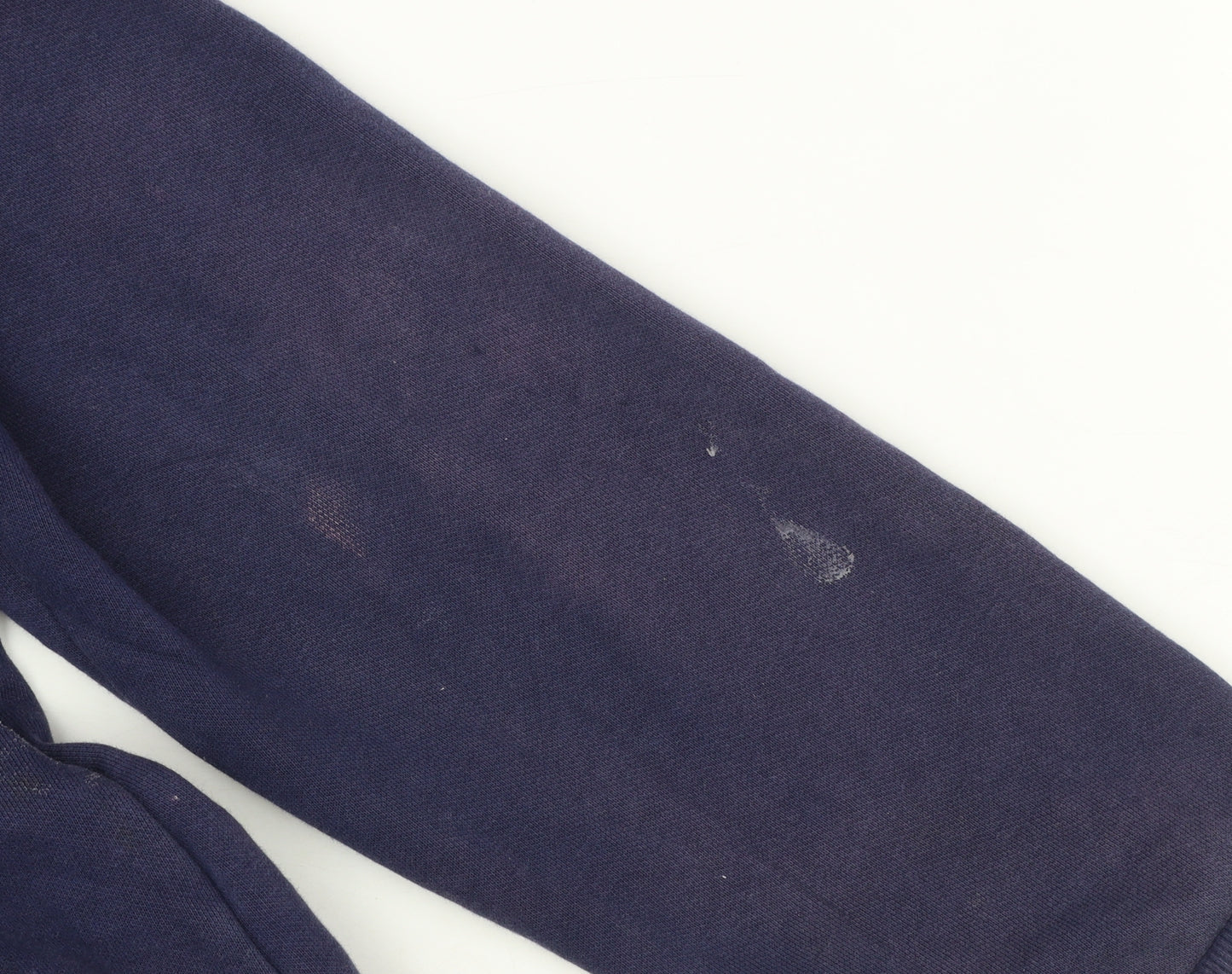 Puma Men's Blue Pullover Hoodie L Fleece Logo Sweatshirt