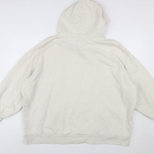 Puma Women’s Beige Hooded Pullover Sweatshirt XL Relaxed Fit