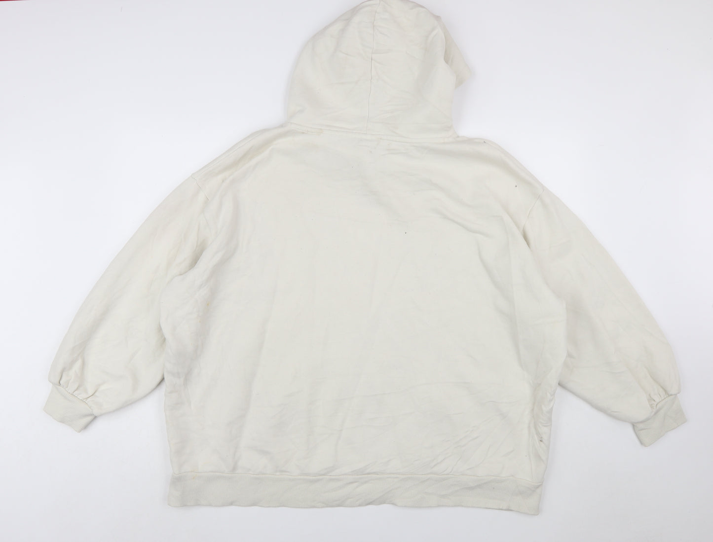 Puma Women’s Beige Hooded Pullover Sweatshirt XL Relaxed Fit