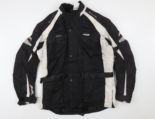Akuma Men's Black 2XL Motorcycle Jacket Waterproof Windproof