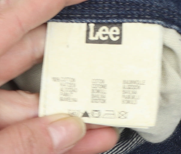 Lee Men's Blue Straight Leg Regular Fit Denim Jeans W32 L34