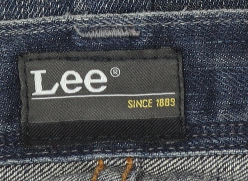 Lee Men's Blue Straight Leg Regular Fit Denim Jeans W32 L34