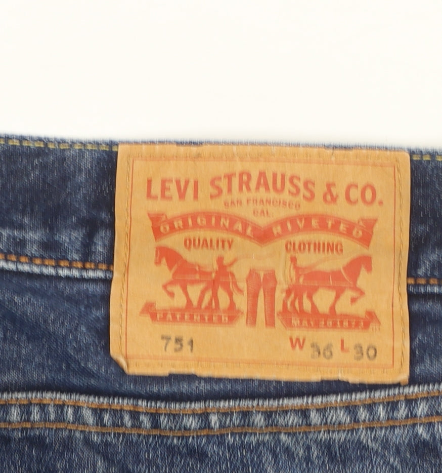 Levi Strauss Men's Blue 751 Straight Leg Jeans W36 L30