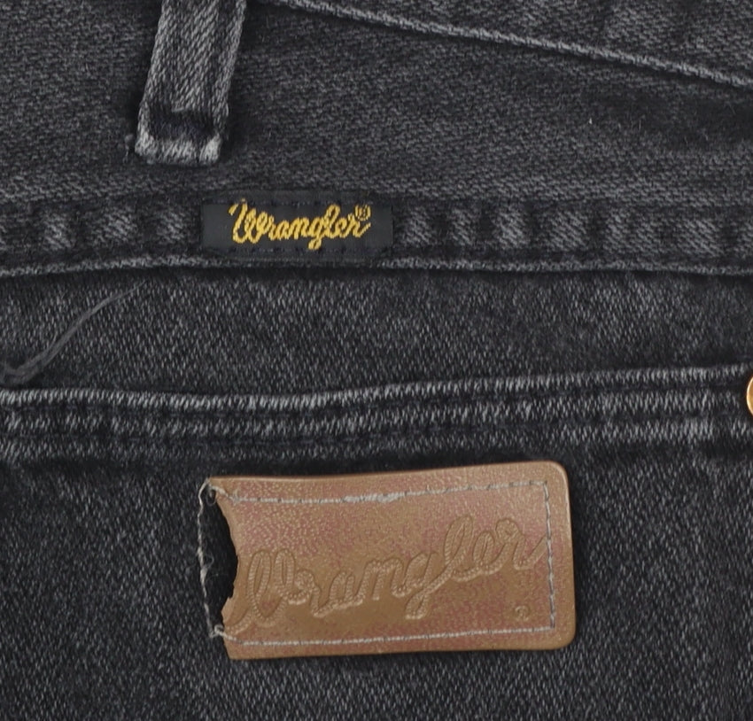 Wrangler Men's Black Straight Jeans 36x30 Regular Fit Denim