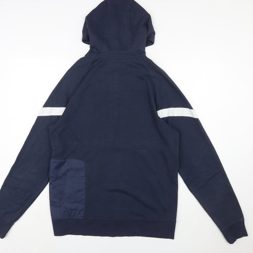 Nike Men's Blue Dri-FIT Pullover Hoodie Medium Football Sports Top