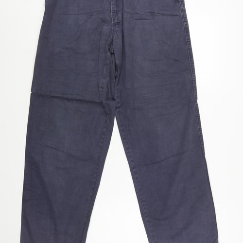 Avirex Men's Blue Cotton Chino Trousers Size 30 Regular Fit