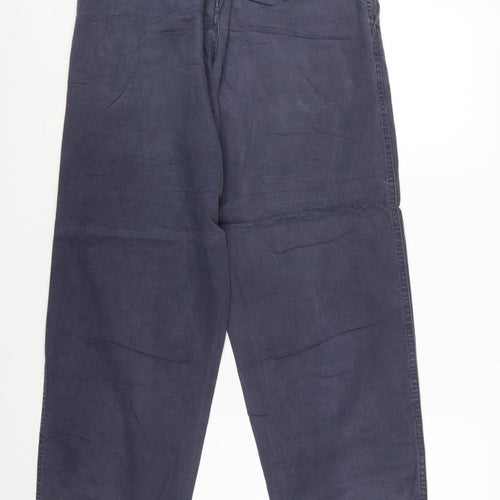 Avirex Men's Blue Cotton Chino Trousers Size 30 Regular Fit