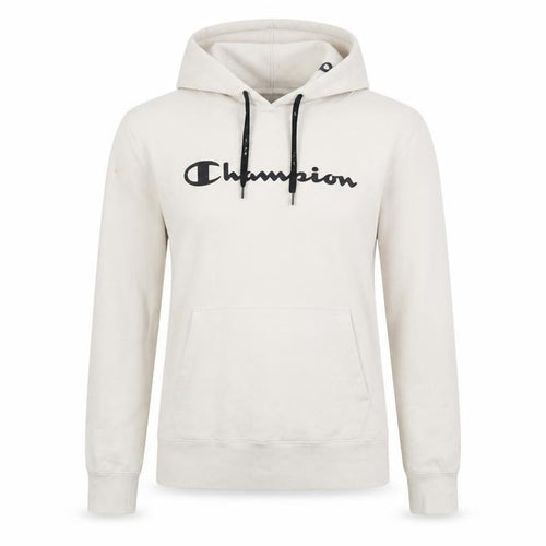 Champion Womens Beige XL Pullover Hoodie Cotton Blend Casual Sweatshirt