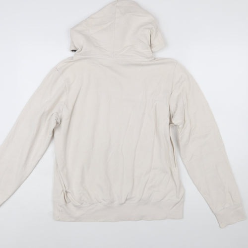 Champion Womens Beige XL Pullover Hoodie Cotton Blend Casual Sweatshirt