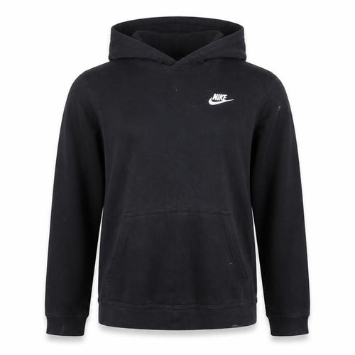 Nike Boys Black XL Pullover Hoodie Cotton Blend Logo Sportswear