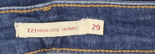 Levi's Women's Blue 721 High Rise Skinny Jeans Size 29
