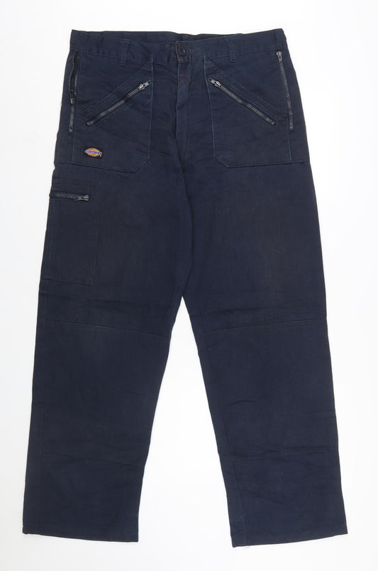 Dickies Redhawk Men's Blue 36R Cargo Work Trousers
