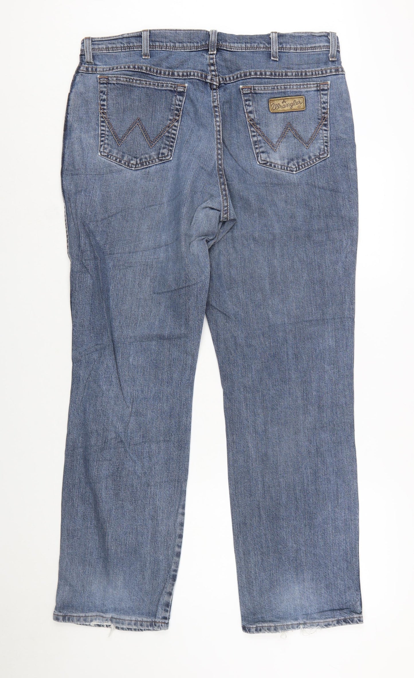 Wrangler Men's Blue Texas Stretch Straight Fit Jeans W38 L32