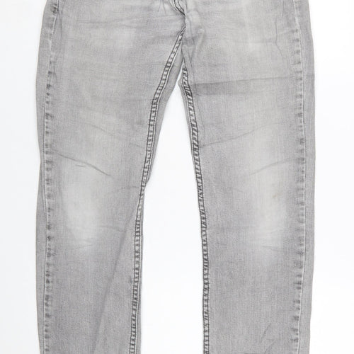 Levi's Mens Grey Straight Jeans W32 L34 Denim Cotton Blend