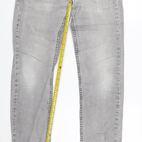 Levi's Mens Grey Straight Jeans W32 L34 Denim Cotton Blend