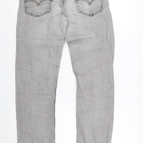 Levi's Mens Grey Straight Jeans W32 L34 Denim Cotton Blend
