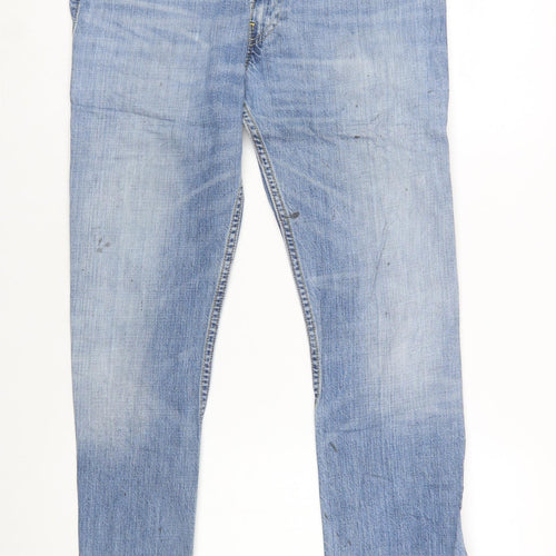 Levi Strauss & Co Men Blue W32 L32 Straight Denim Jeans
