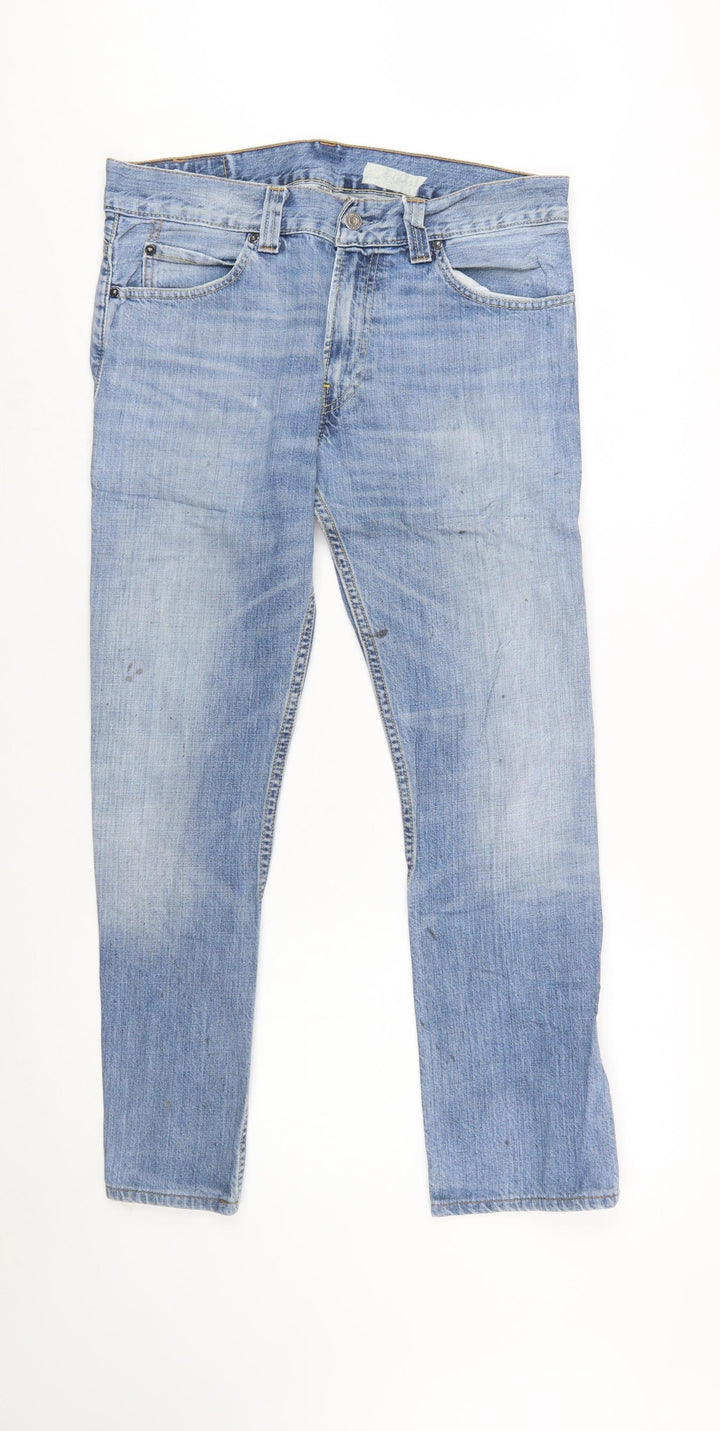 Levi Strauss & Co Men Blue W32 L32 Straight Denim Jeans
