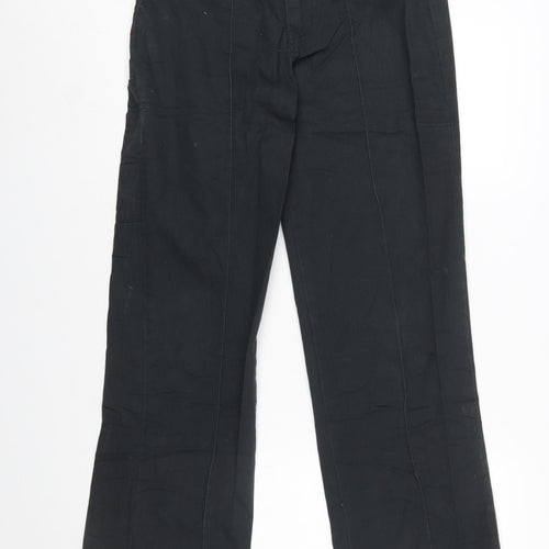 Dickies Men's Black 30R Workwear Trousers Regular Fit Straight Leg