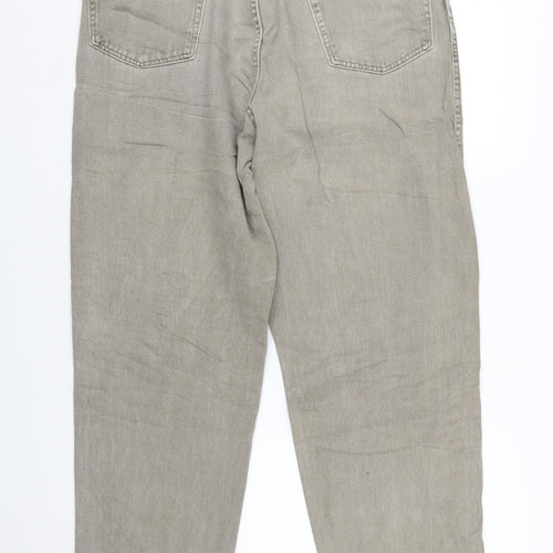 Wrangler Men Beige 38x32 Straight Fit Denim Jeans