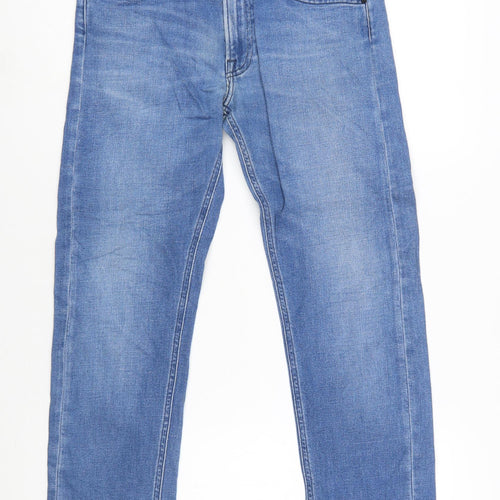 Lee Women Blue Daren Zip Fly Straight Leg Jeans Size 12 Regular