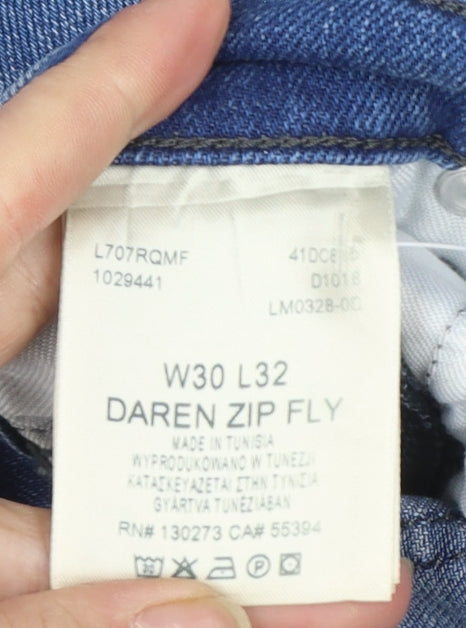 Lee Women Blue Daren Zip Fly Straight Leg Jeans Size 12 Regular