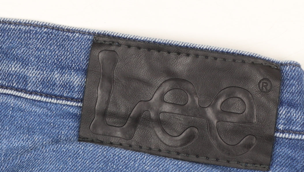 Lee Women Blue Daren Zip Fly Straight Leg Jeans Size 12 Regular