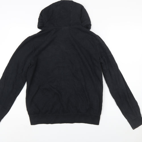 Nike Womens Black Full Zip Hoodie Medium Cotton Blend Sweatshirt