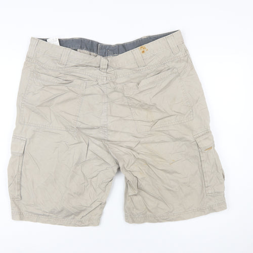 Wrangler Men's Beige Cargo Shorts Size 40 Cotton Canvas Outdoor