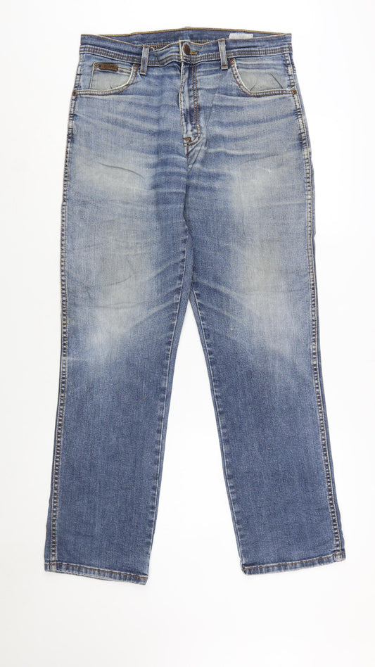 Wrangler Men's Blue Straight Fit Texas Stretch Jeans W34 L32