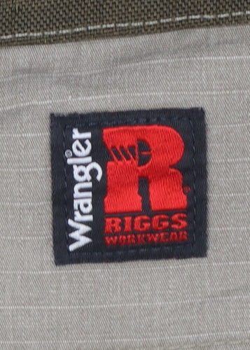 Wrangler Mens Beige Cargo Workwear Trousers Size 36x32