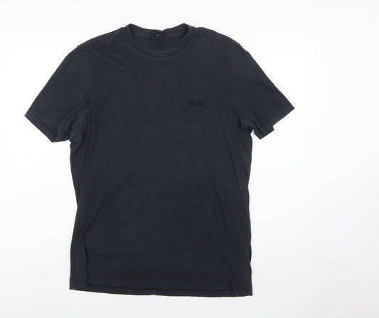 Hugo Boss Men's Black Crew Neck Cotton T-Shirt Size M