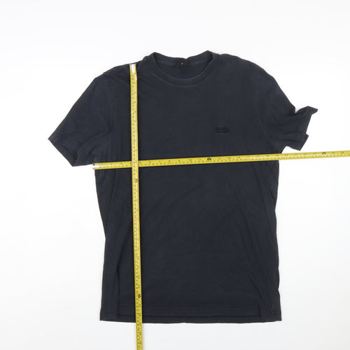 Hugo Boss Men's Black Crew Neck Cotton T-Shirt Size M